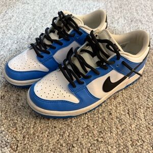 Nike Blue/White Dunk low 5.5y or women’s 6.5